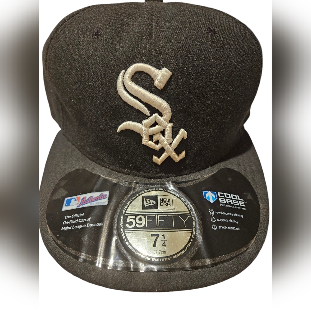 New Era MLB Chicago White Sox Authentic 59FIFTY Fitted Black Hat